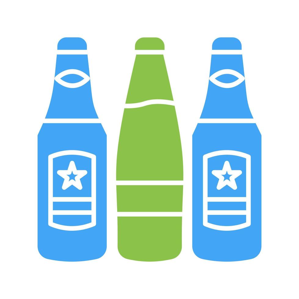 icono de vector de botellas de cerveza