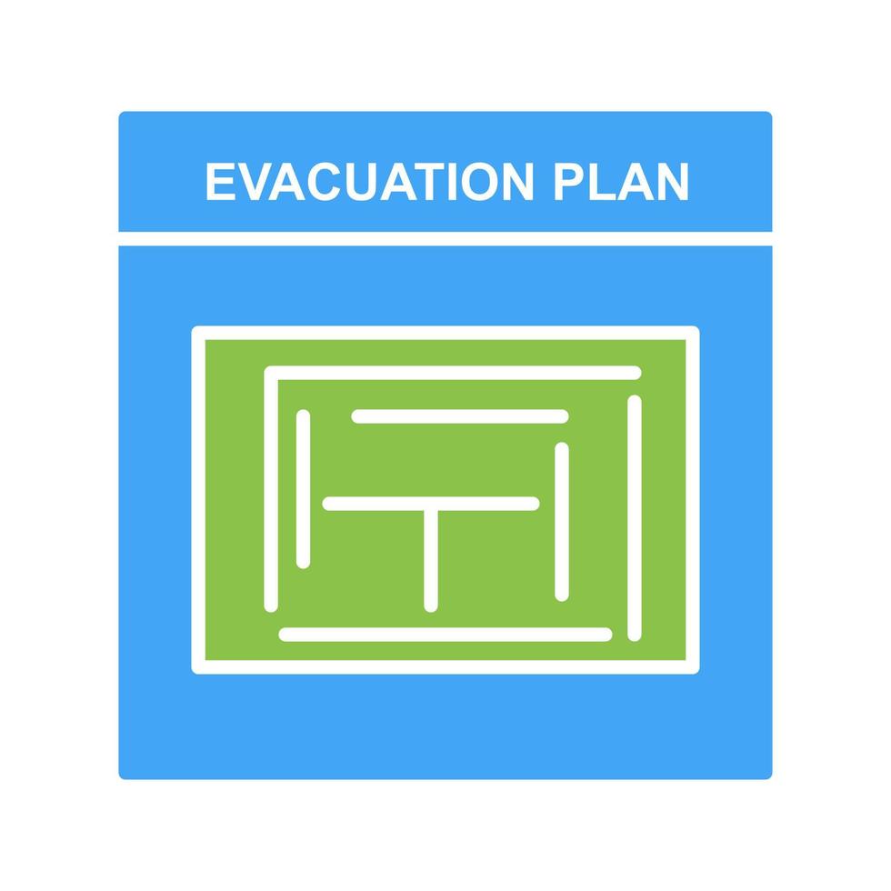 Evacuation Plan Vector Icon