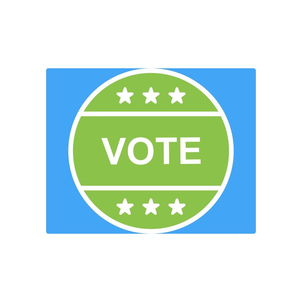 Vote Sticker Vector Icon