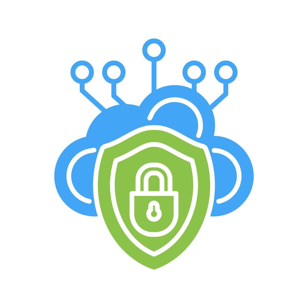 Cloud Security Vector Icon