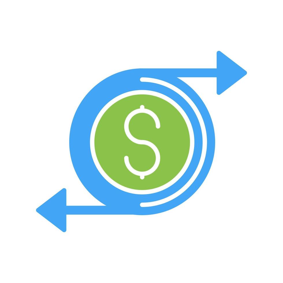 Money Flow Vector Icon