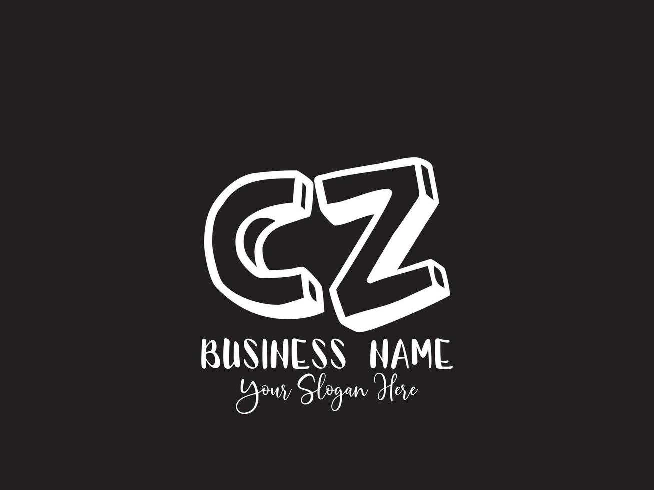 Unique Cz zc Logo Icon, Creative CZ Letter Logo vector