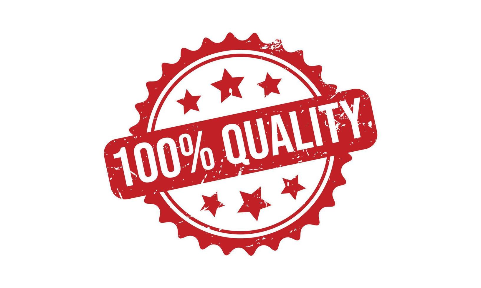 100 Percent Quality Rubber Stamp vector