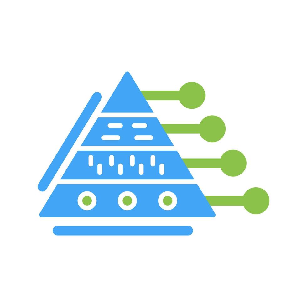 Pyramid Graph Vector Icon