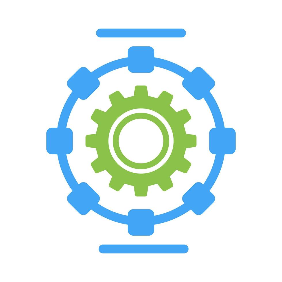 Automated Process Vector Icon