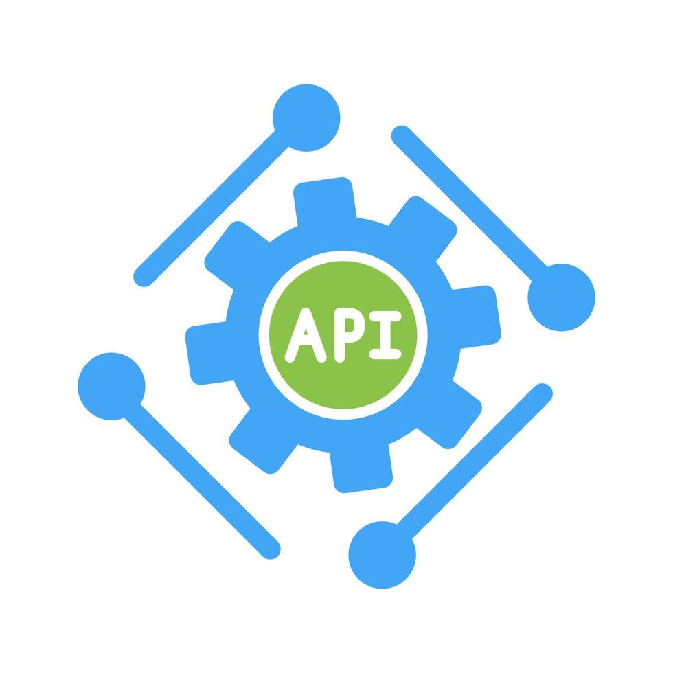 icono de vector de api