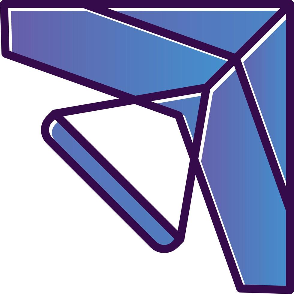 Glider Vector Icon Design
