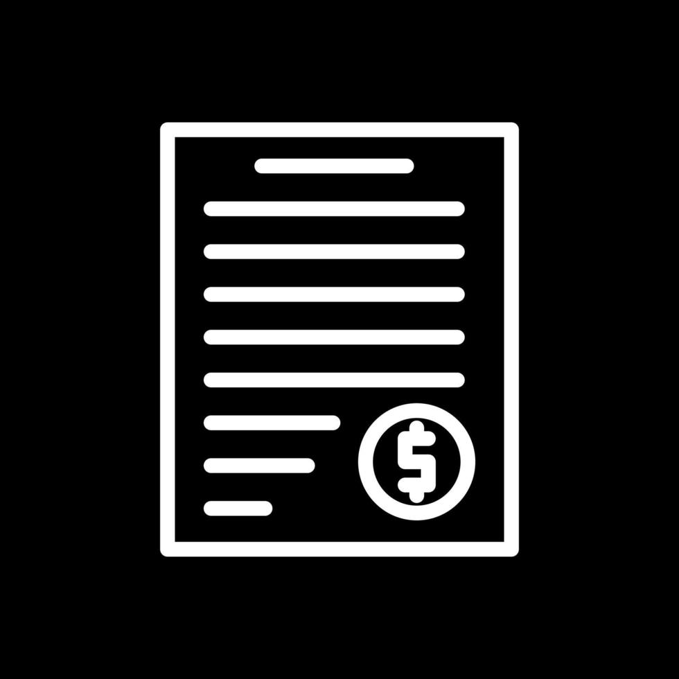 Invoice Vector Icon Design