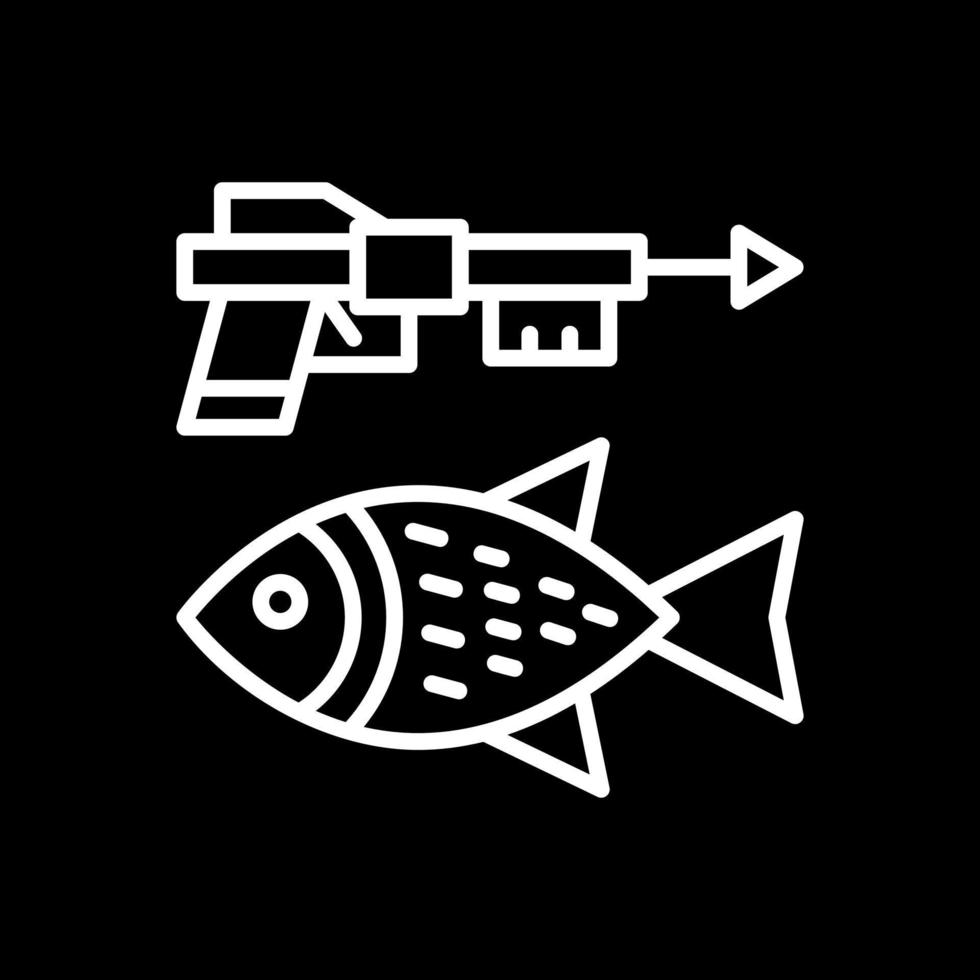 diseño de icono de vector de pesca submarina