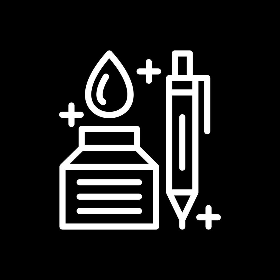 Pen And Ink Vector Icon Design