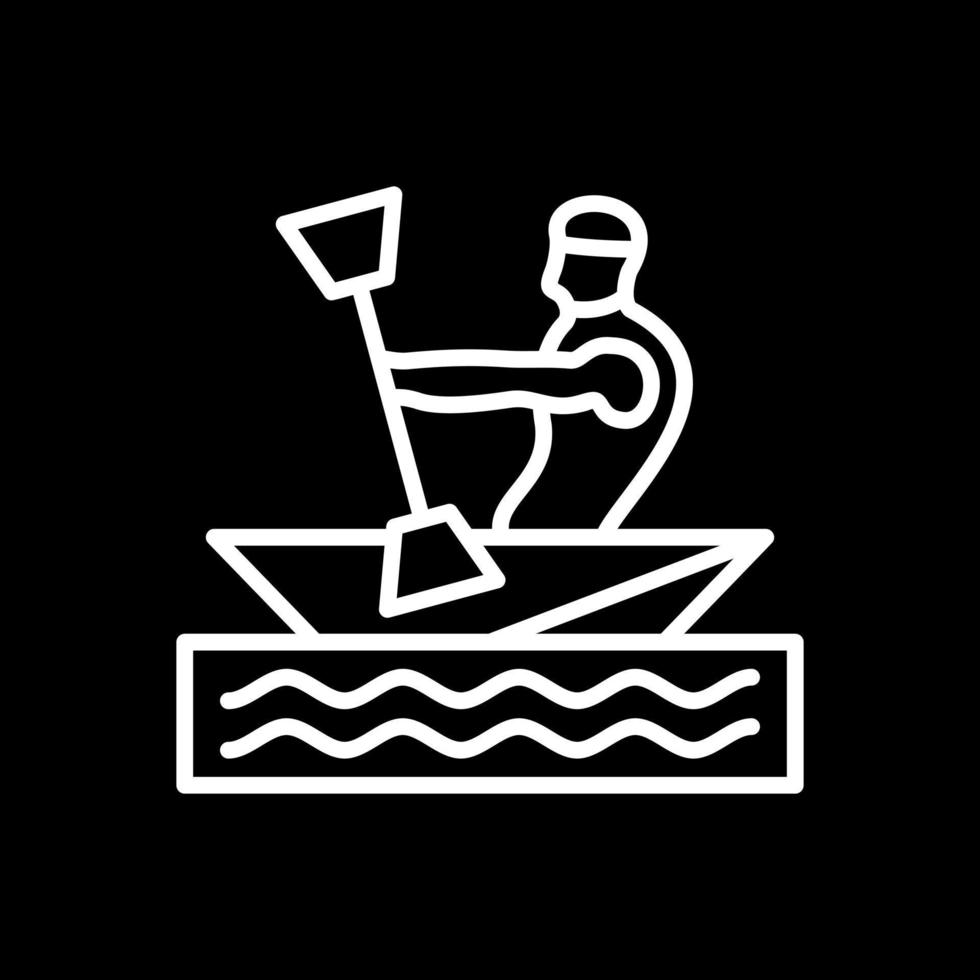 diseño de icono de vector de kayak