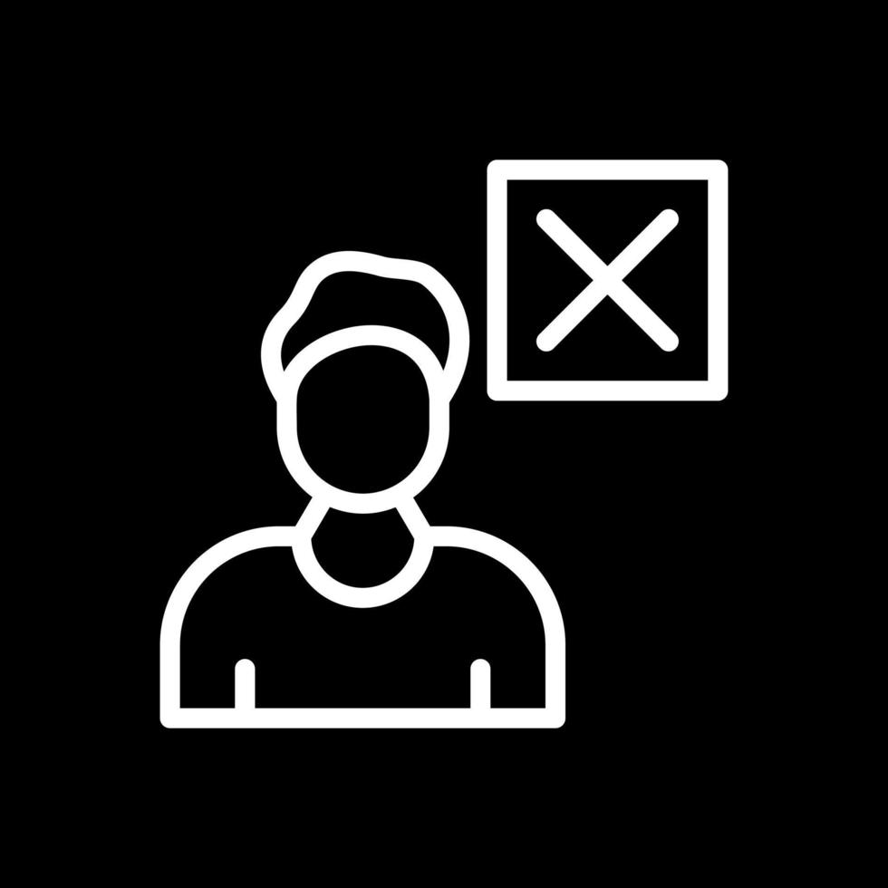 Delete User Vector Icon Design