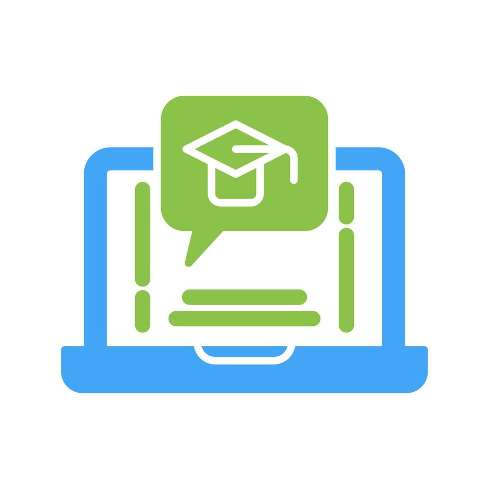 E Learning Vector Icon