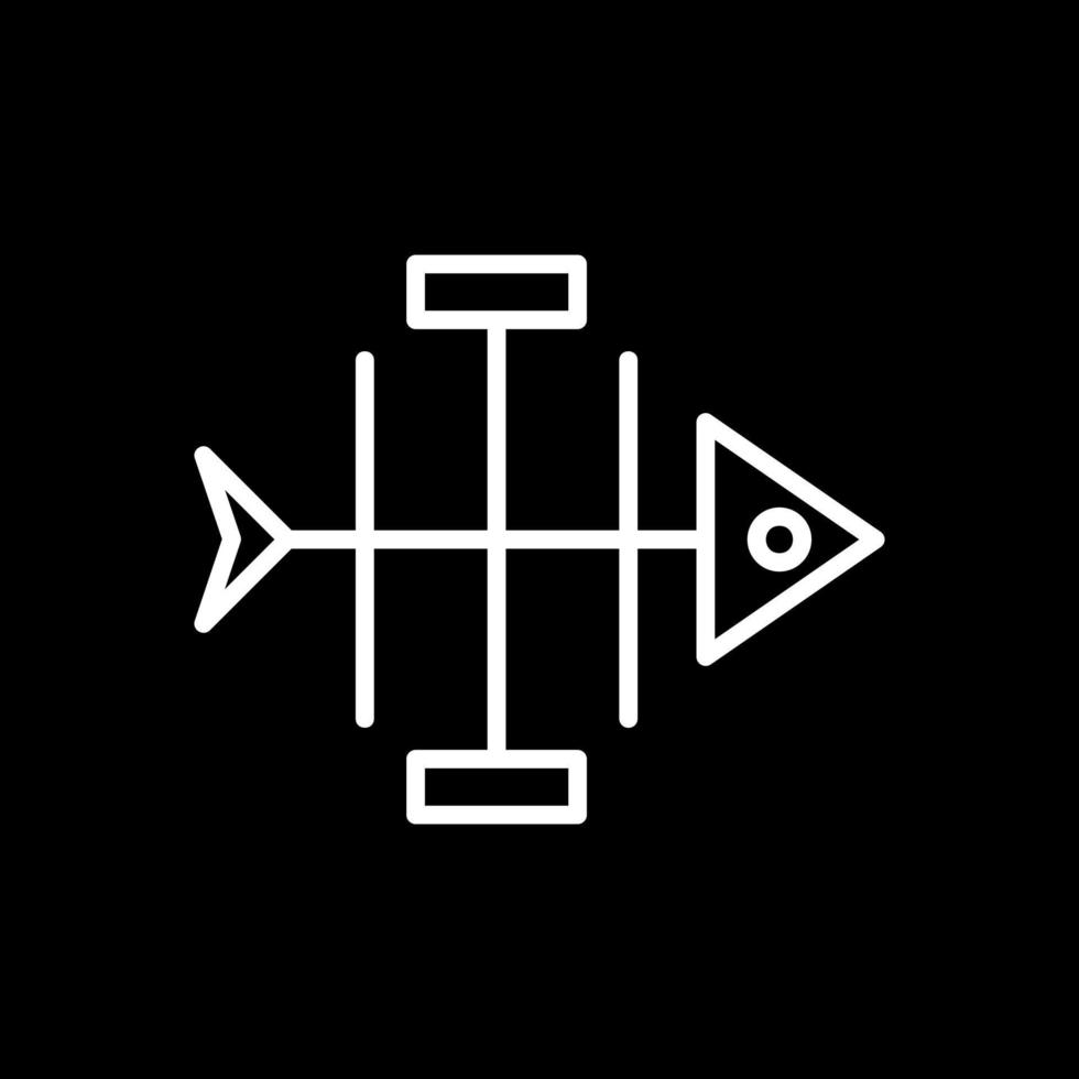 Fishbone Diagram Vector Icon Design