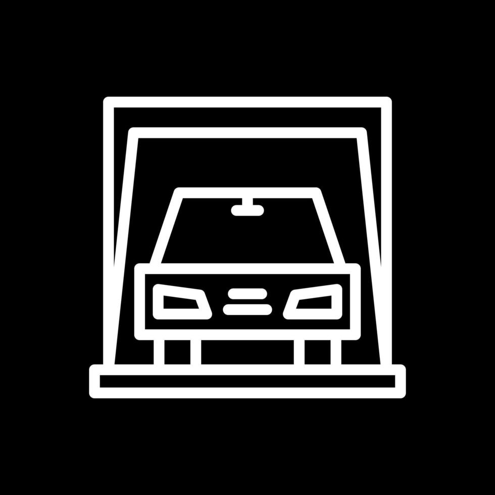 Car Display Vector Icon Design