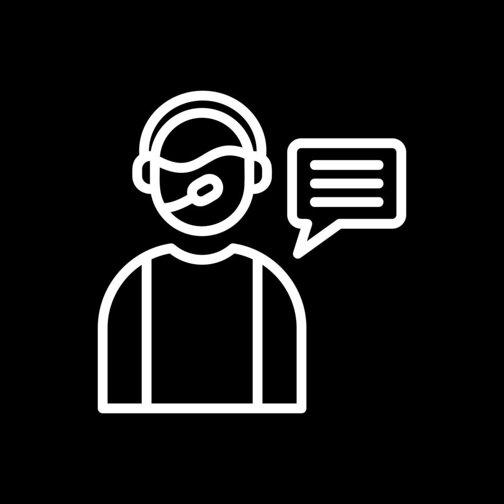 Customer Service Agent Vector Icon Design