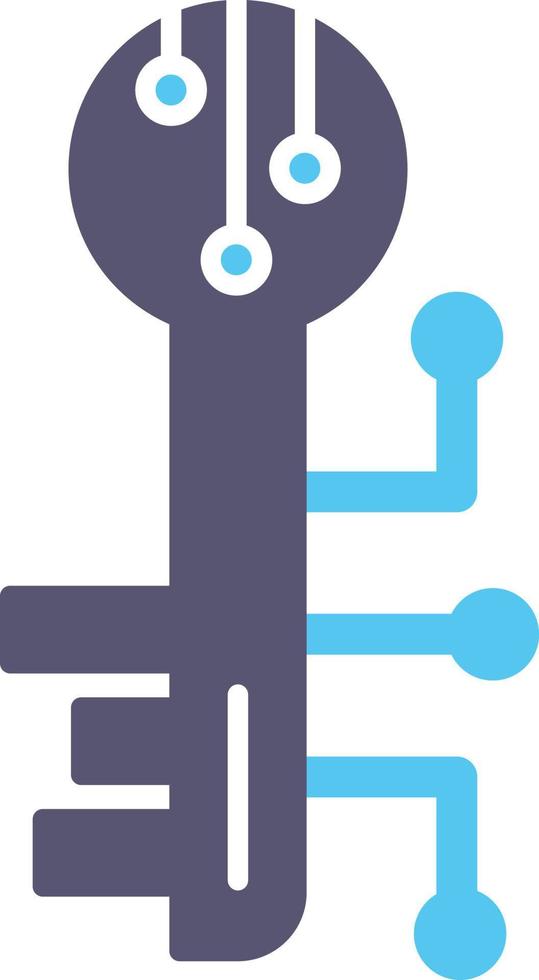 Electronic Key Vector Icon