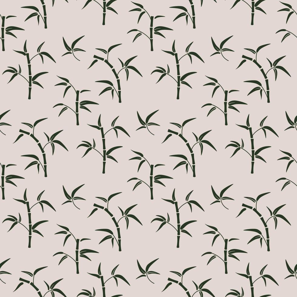 seamless pattern with bamboo vector