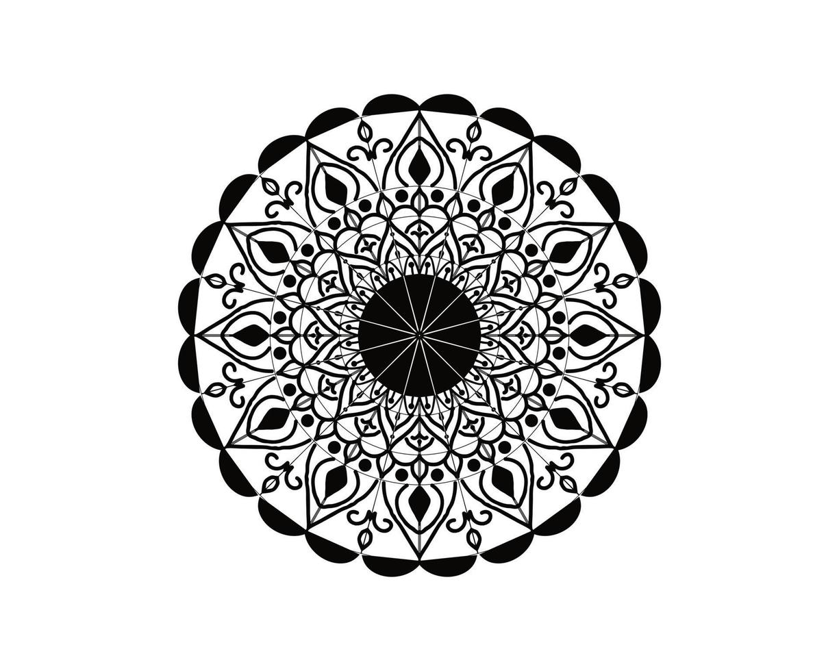 luxury Indian mandala art design vector