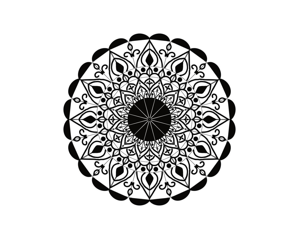 lujo indio mandala Arte diseño vector