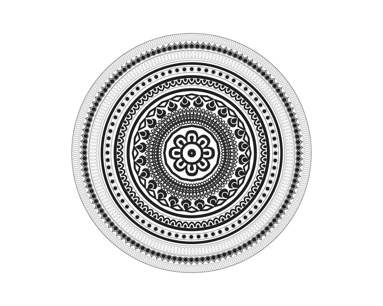 luxury Indian mandala art design vector