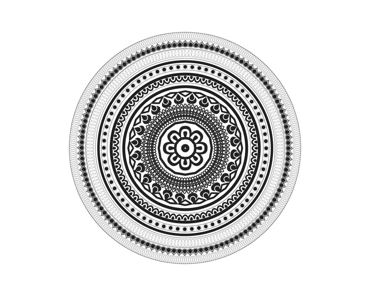 lujo indio mandala Arte diseño vector