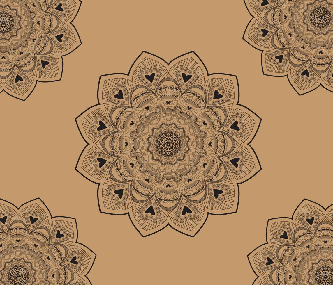 luxury Indian mandala art design vector