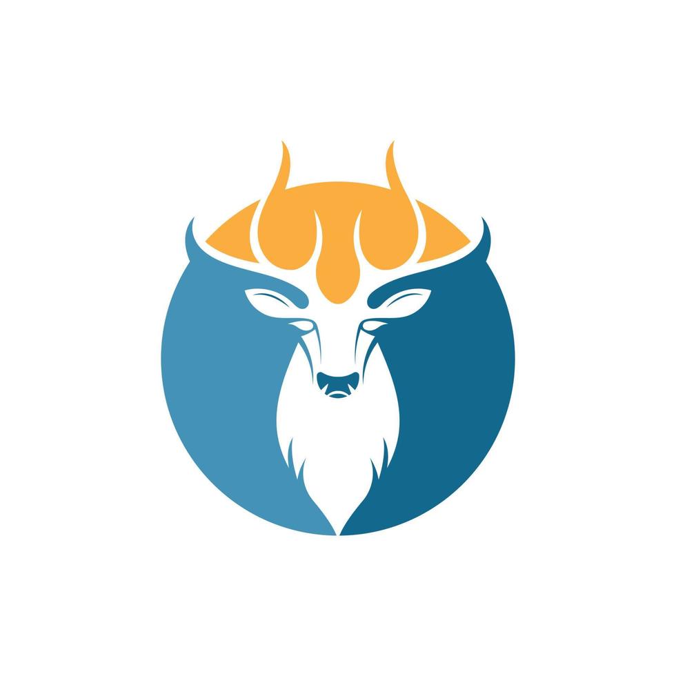 ciervo ilustracion logo vector