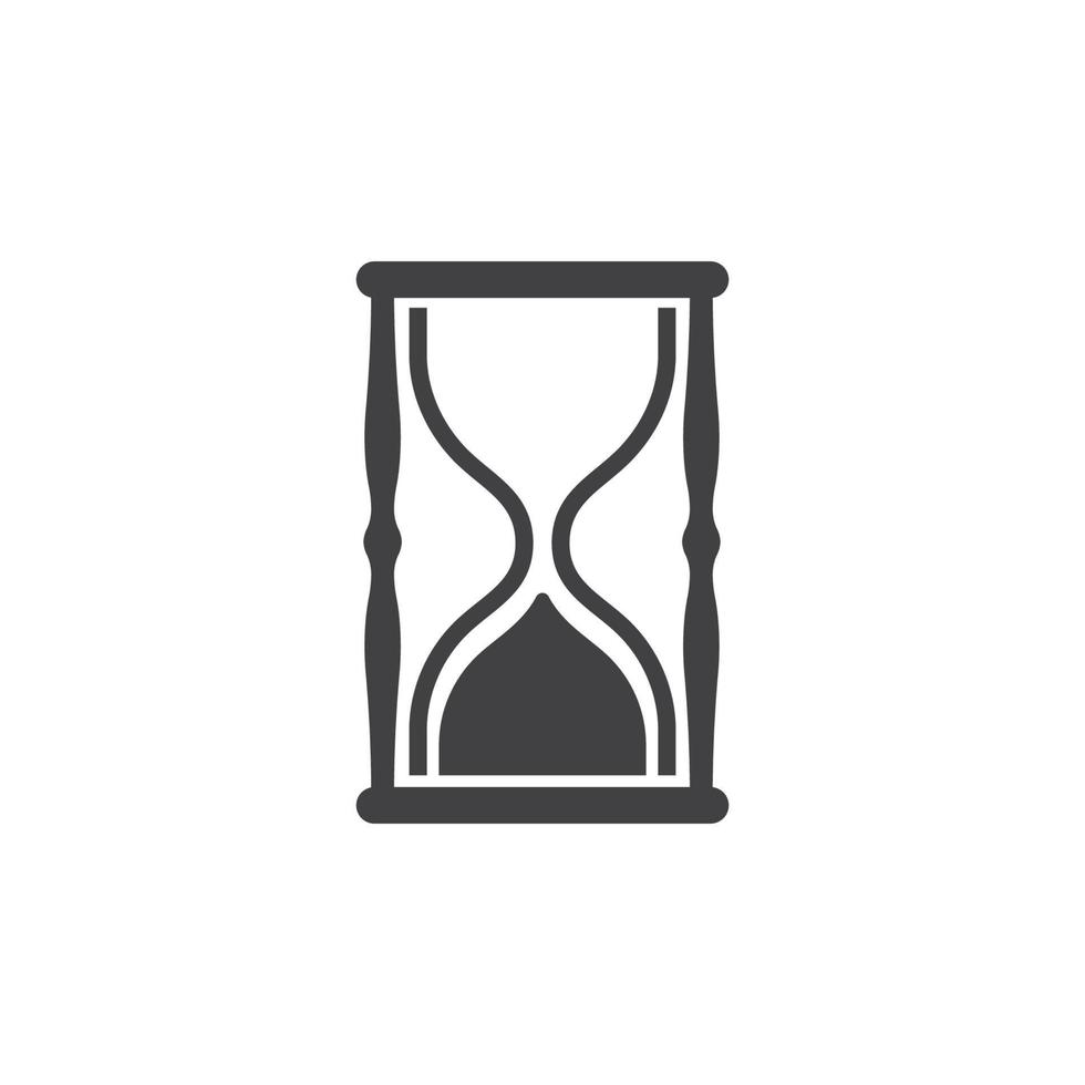 Icono de reloj de arena, diseño de ilustraciones vectoriales vector