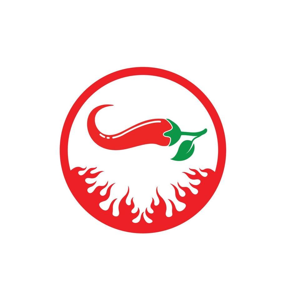 Chili logo icon vector illustration design