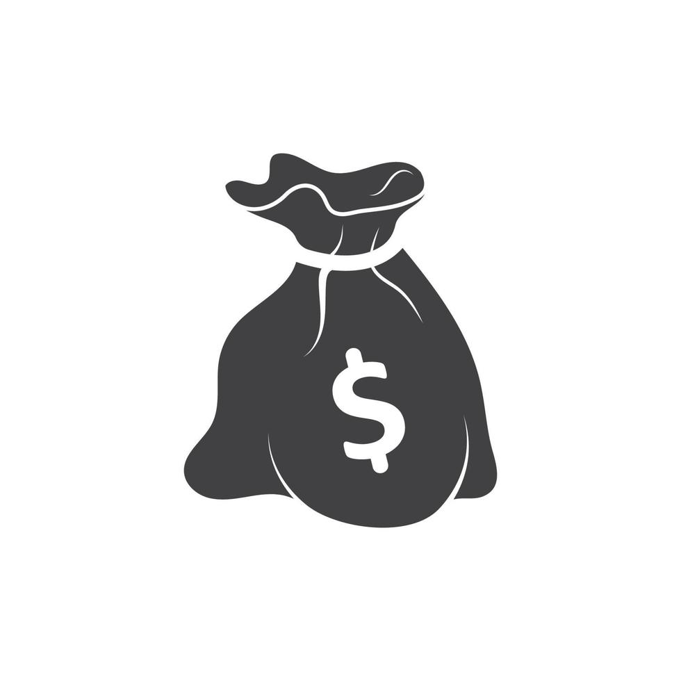 money bag  logo icon vector illustration