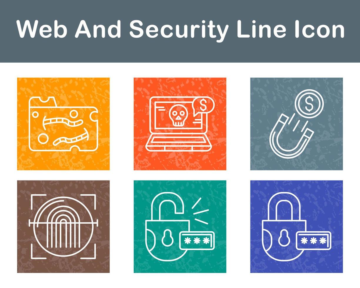 Web And Security Vector Icon Set
