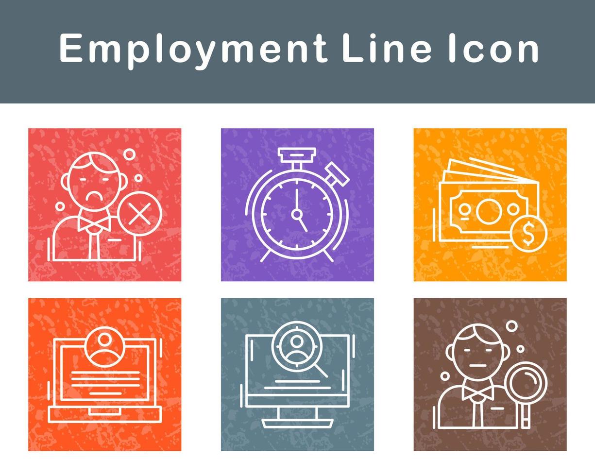 Employment Vector Icon Set