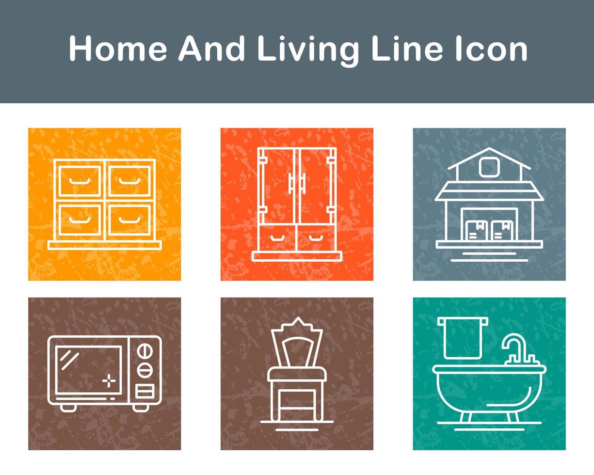 Home And Living Vector Icon Set