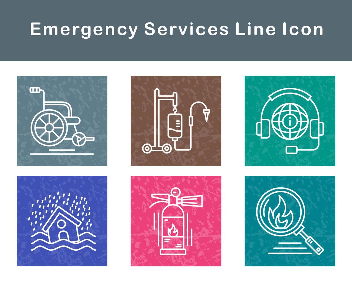 Emergency Services Vector Icon Set