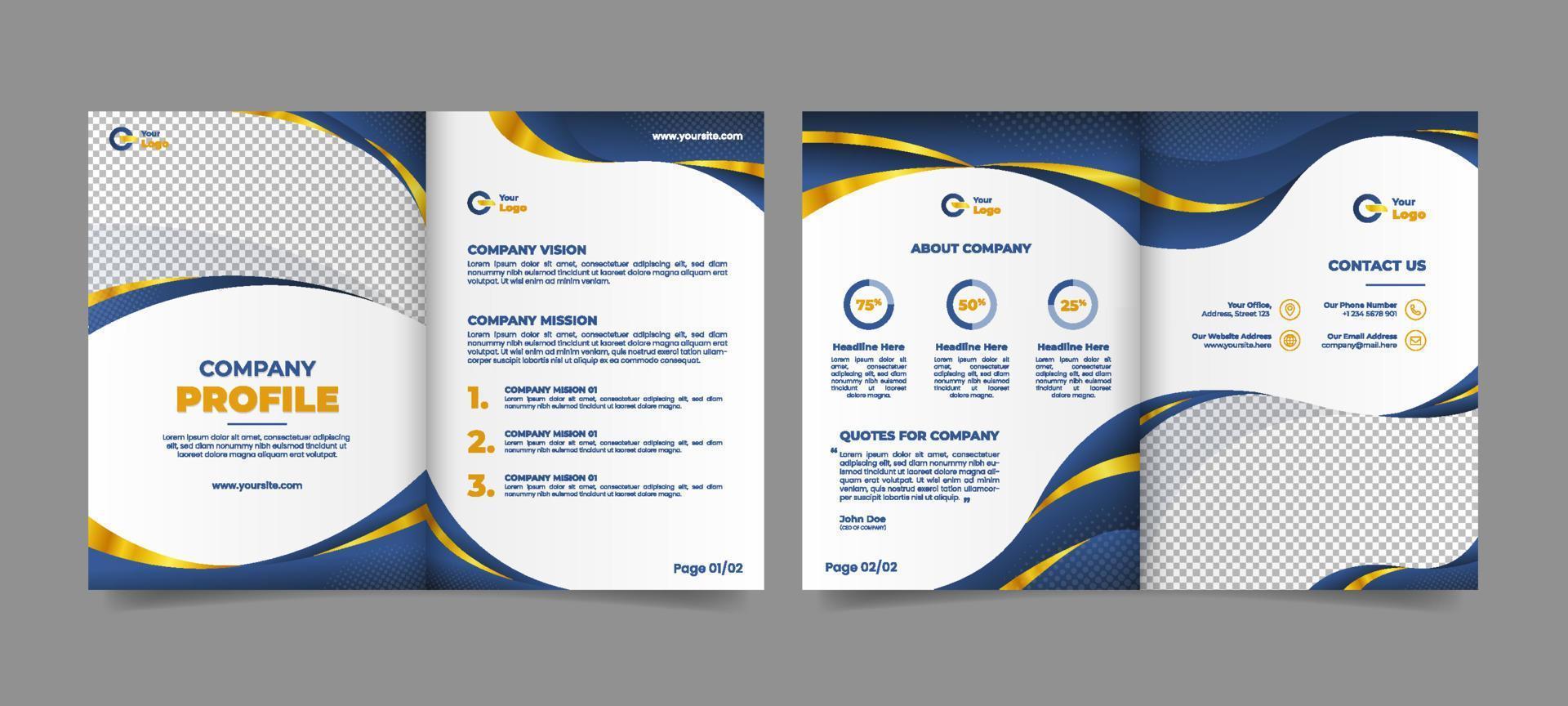 Company Profile Template Set vector