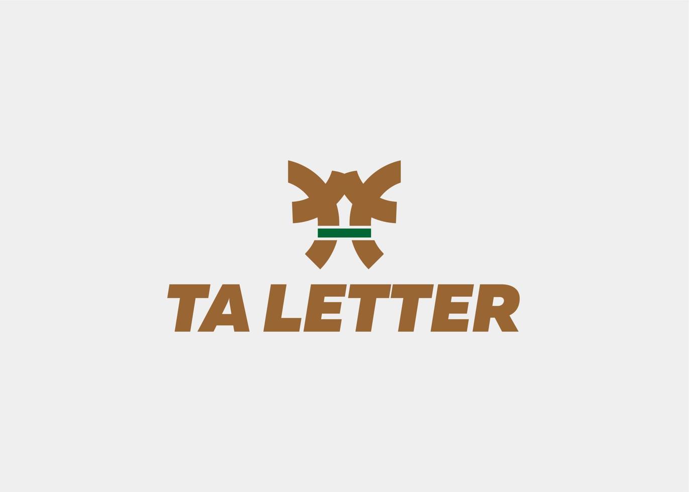 LOGO TA LETTER COMPANY NAME vector