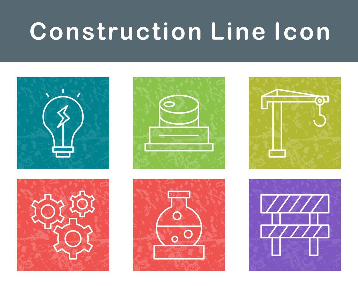 conjunto de iconos de vector de construcción