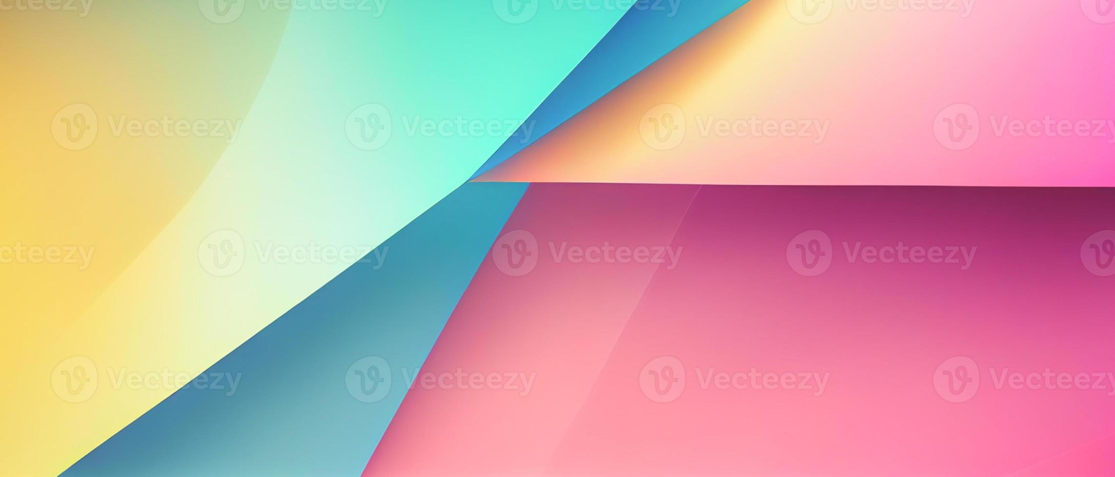 Soft colorful background with gradient pastel color palette. Abstract modern background. Illustration for banner, presentation template, wallpaper, text place. Abstract geometric fashion. photo