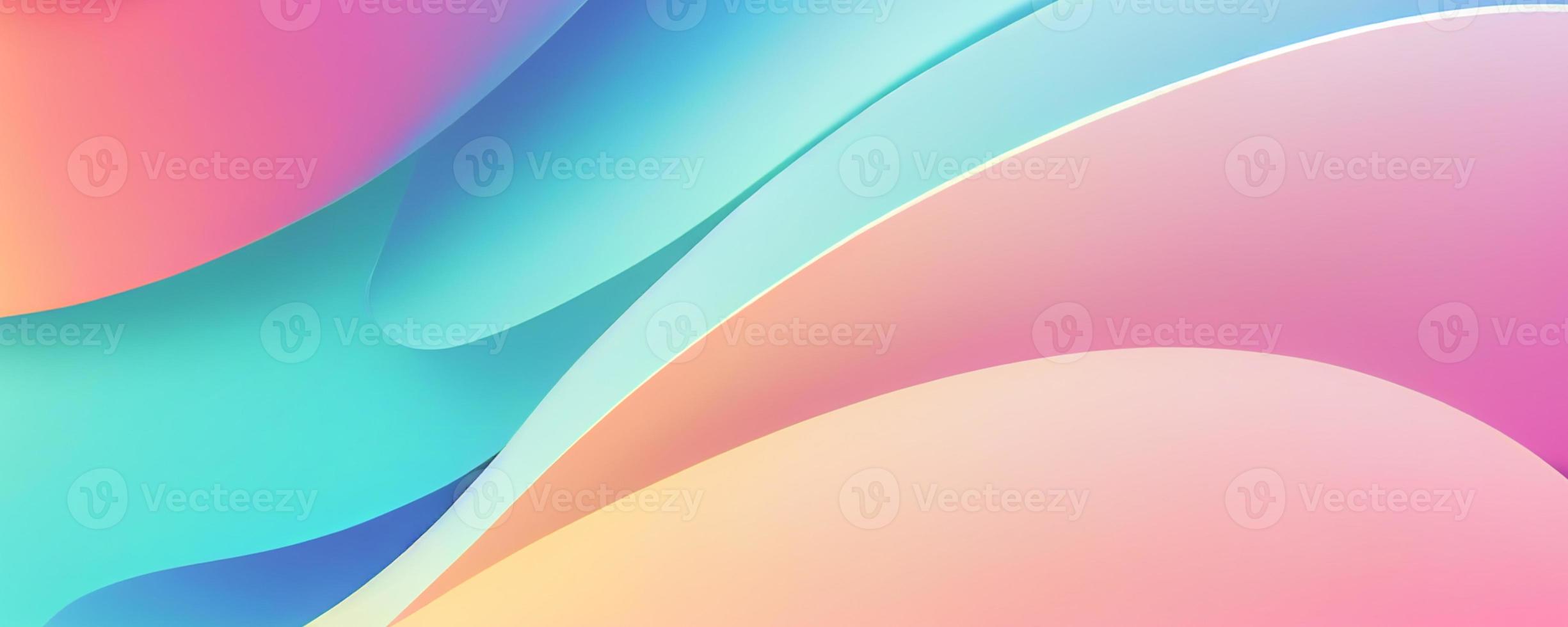 Soft colorful background with gradient pastel color palette. Abstract modern background. Illustration for banner, presentation template, wallpaper, text place. Abstract geometric fashion. photo