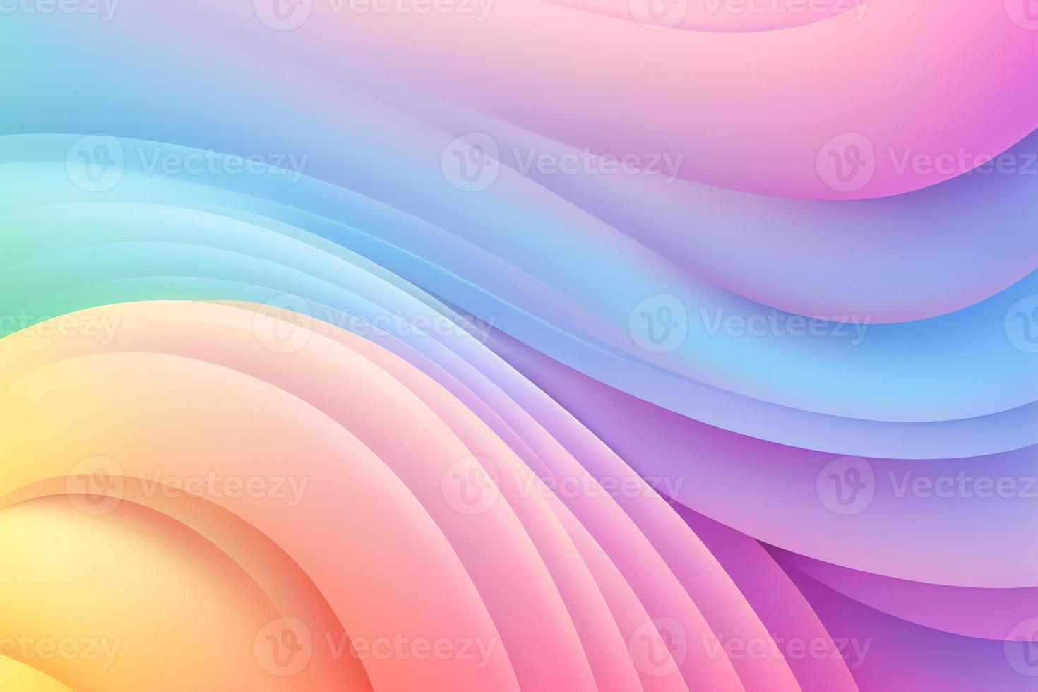 Soft colorful background with gradient pastel color palette. Abstract modern background. Illustration for banner, presentation template, wallpaper, text place. Abstract geometric fashion. photo