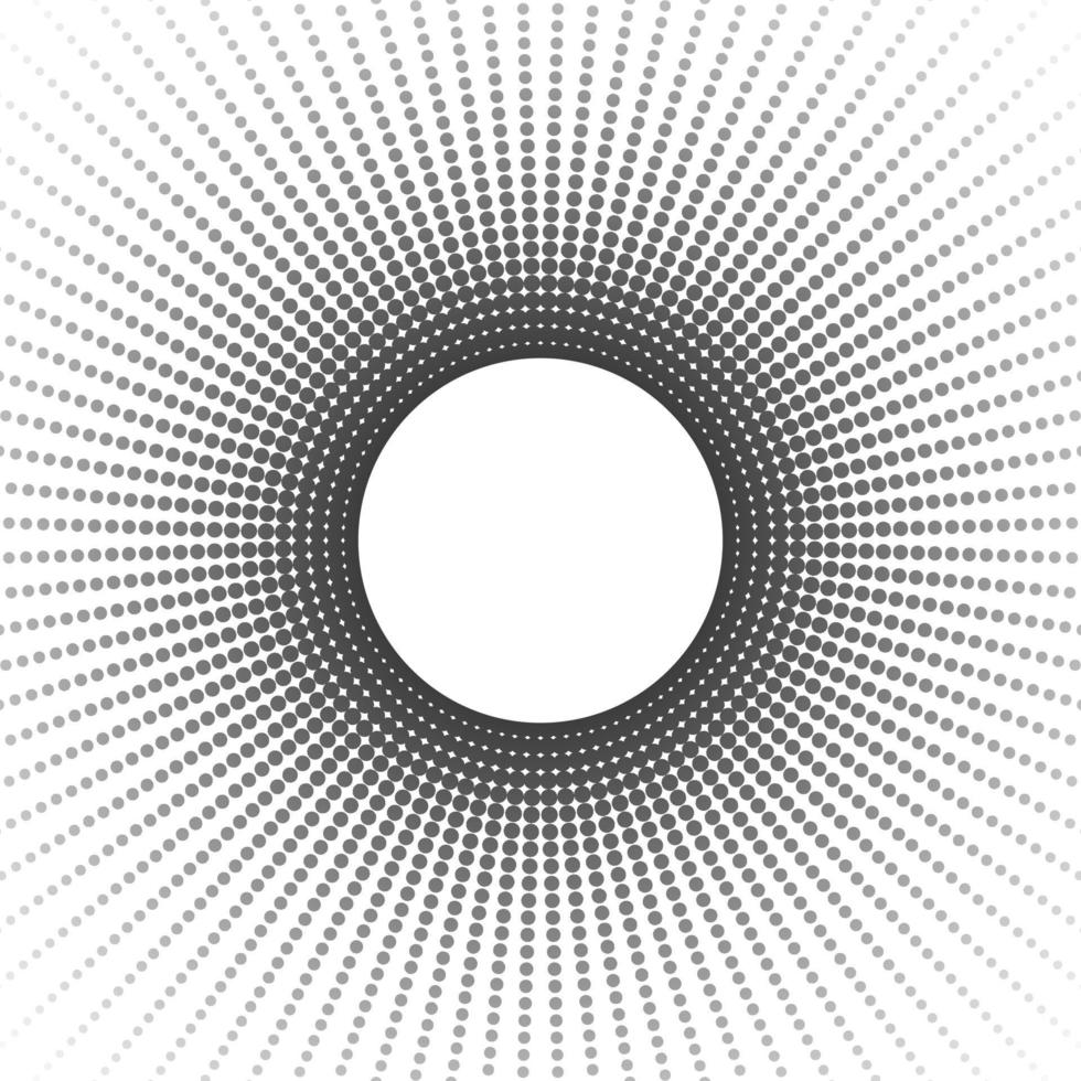 The pattern of geometric circle shapes. Black abstract vector circle frame halftone dots. Vector illustration.