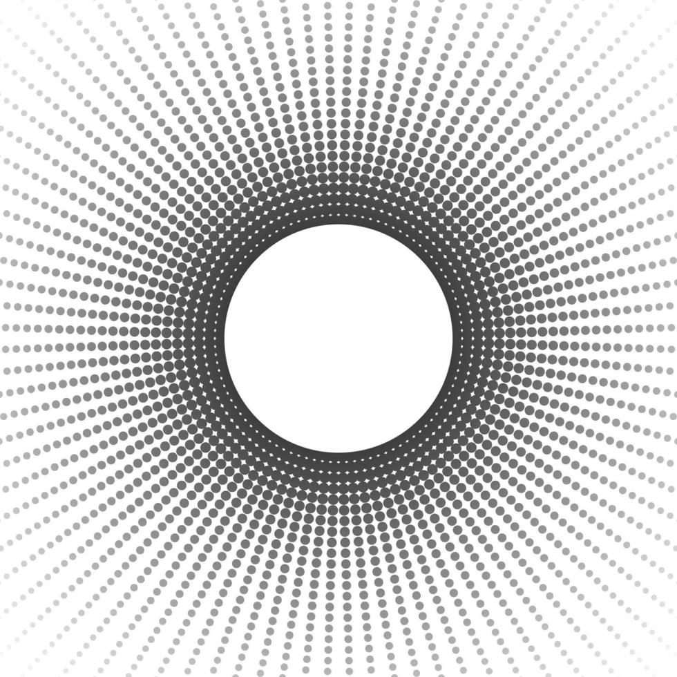 The pattern of geometric circle shapes. Black abstract vector circle frame halftone dots. Vector illustration.