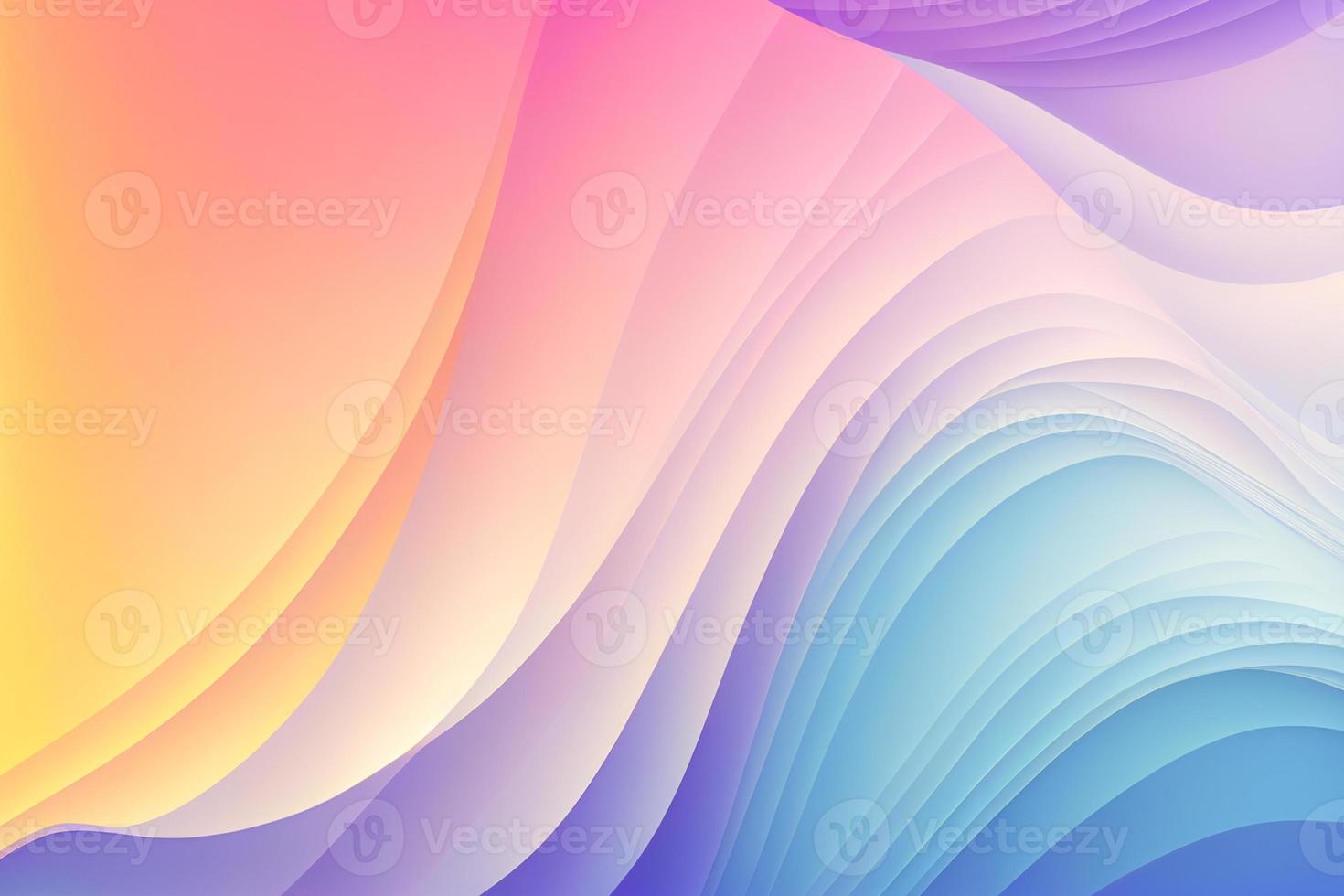 Soft colorful background with gradient pastel color palette. Abstract modern background. Illustration for banner, presentation template, wallpaper, text place. Abstract geometric fashion. photo