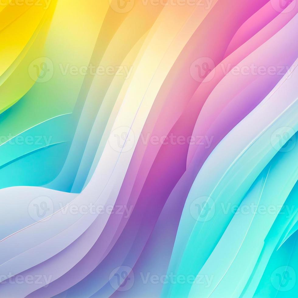 Soft colorful background with gradient pastel color palette. Abstract modern background. Illustration for banner, presentation template, wallpaper, text place. Abstract geometric fashion. photo