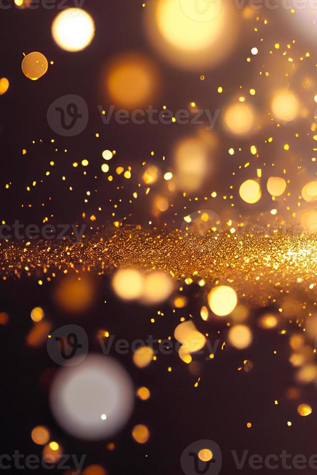 White and gold abstract glitter lights style luxury background. Banner template with modern design photo