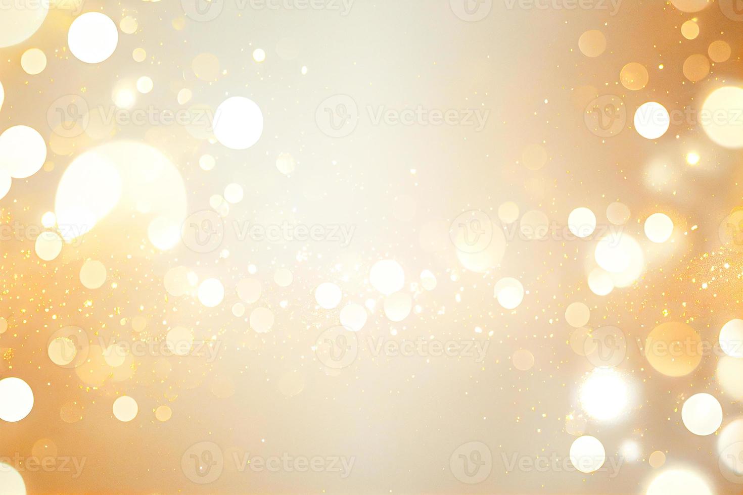 White and gold abstract glitter lights style luxury background. Banner template with modern design photo