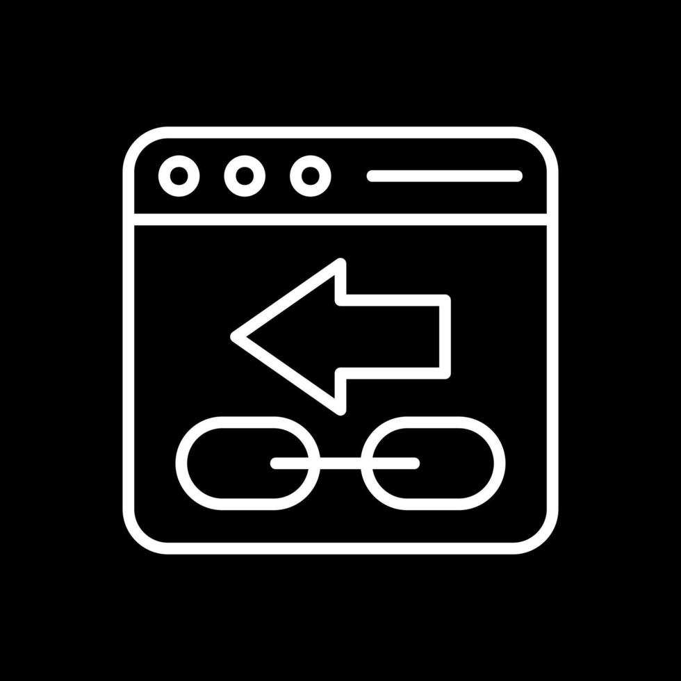 Backlink Vector Icon Design