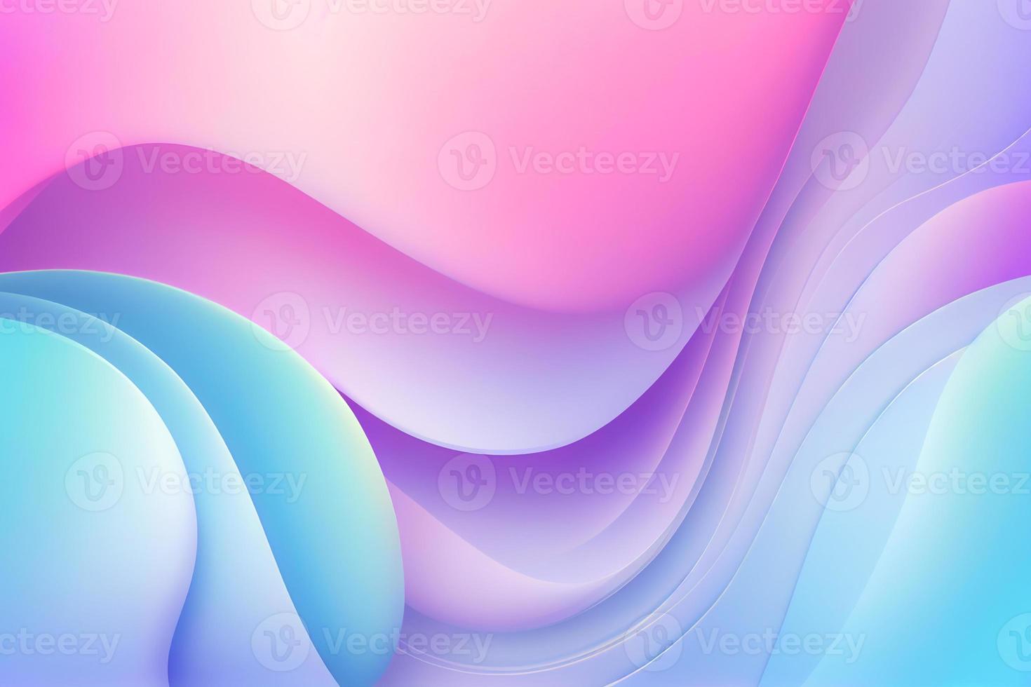 Soft colorful background with gradient pastel color palette. Abstract modern background. Illustration for banner, presentation template, wallpaper, text place. Abstract geometric fashion. photo