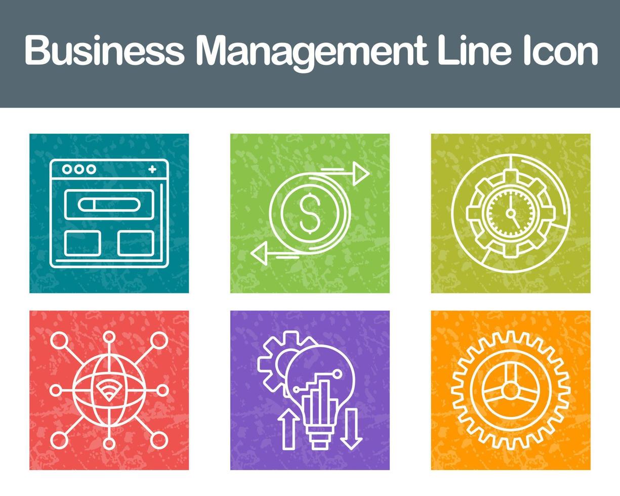 Business Management Vector Icon Set